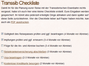 Frontend Checklist