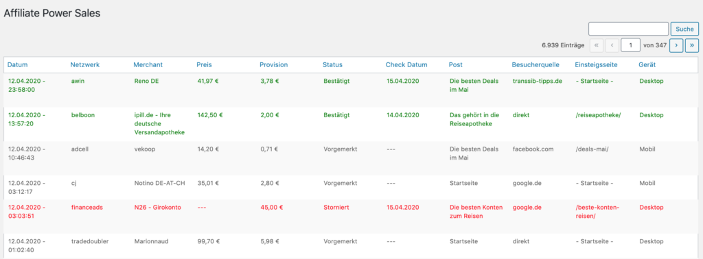 Affiliate Power WordPress Plugin Sales